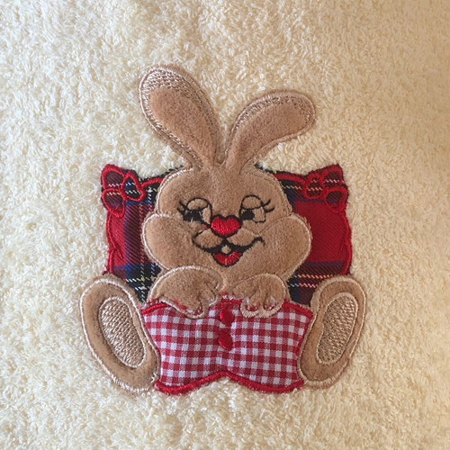 Children's gift towel with bunny design new in packaging