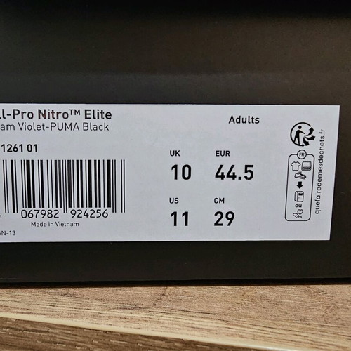 Puma All Pro Nitro athletic shoes new, purple