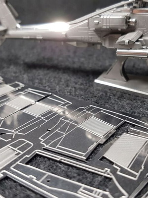 AH-64 Apache metal 3D puzzle model, 2 sheets