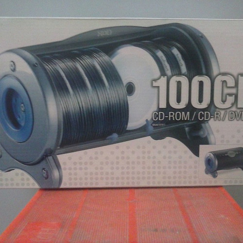 Tabletop CD Case Barrel 100 CD/DVD/BDR