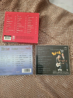 Company CDs with one double CD, all together