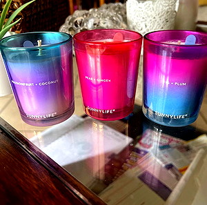 Set of 3 scented candles