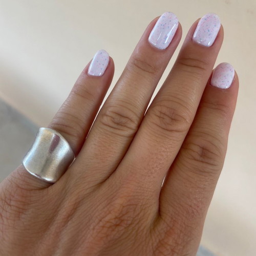 Silver 925 chevalier ring used with adjustable size