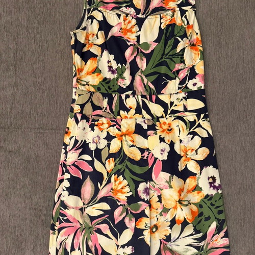 Raxevsky cotton floral midi dress like new, sleeveless, elegant line