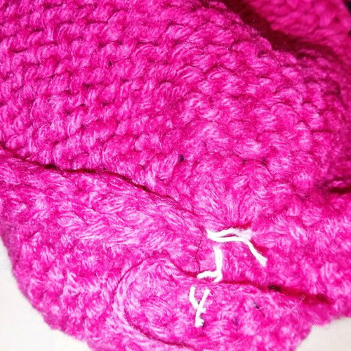 Handmade acrylic women's hat like new, one size