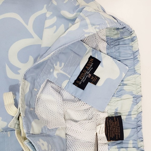 U.S. Polo Assn. men's swim shorts used, size M-L, blue