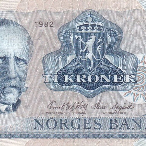 Norwegian banknote used