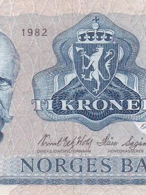 Norwegian banknote used