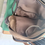 Backpack with reinforced durability, 16" capacity, multiple compartments