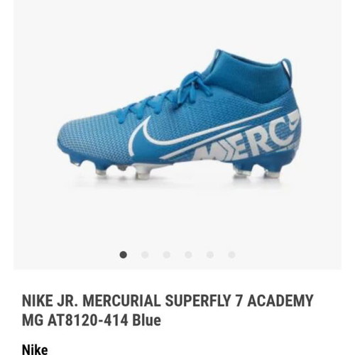 Nike football shoes new, size 36.5, blue and white, narrow fit