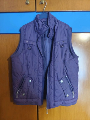 Girls' sleeveless vest used, purple, one size