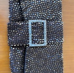 Brown evening clutch bag new, no chain, beaded