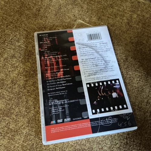 G3 Live in Concert DVD like new, rock