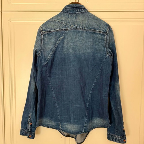 Denim shirt Maison Scotch like new, size M, blue
