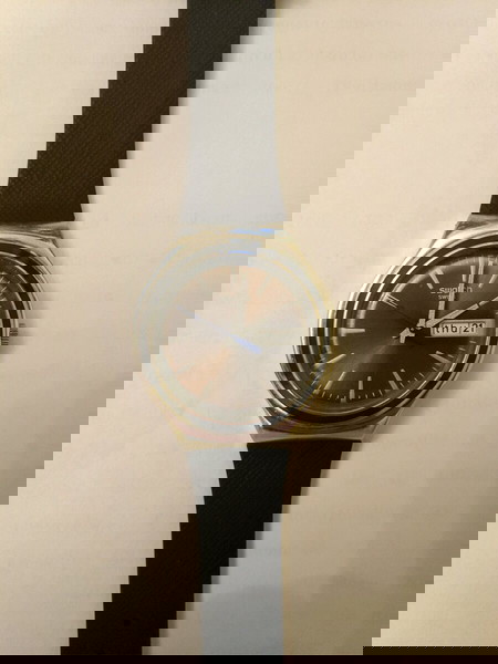 Ρολόι Swatch YGS748 καφέ