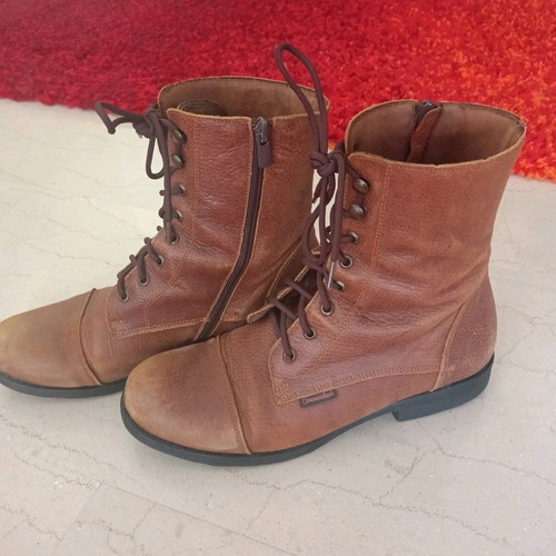 Commanchero leather ankle boots used brown size 40