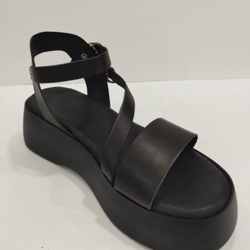 Leather Flatform Sandals for Women New, Handmade Greek Craft