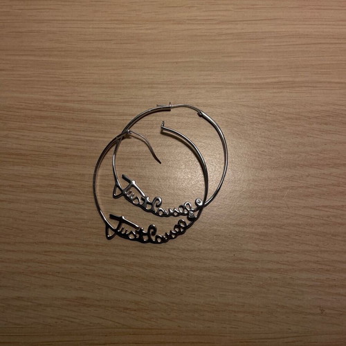 Just Cavalli vintage earrings new, silver