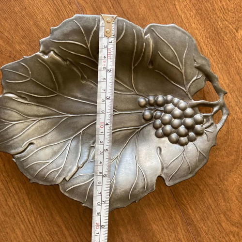 Pewter decorative plate