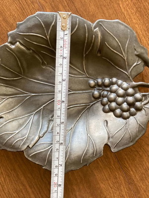 Pewter decorative plate
