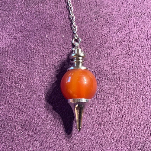 Red Jasper Authentic Stone Pendulum