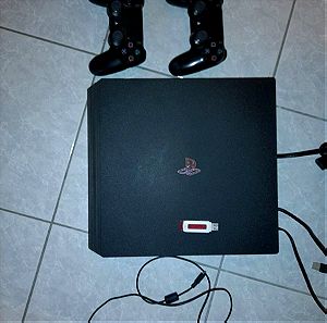 Playstation - PS4 Pro 1 TB  με Firmware FW 9.00 Jailbreak able + 2 Original Controllers - Αριστη Κατάσταση