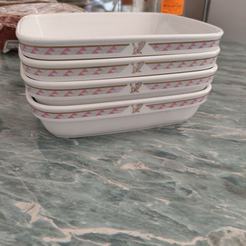 Noritake Japan Inflight Top set of 4 rectangular serving dishes