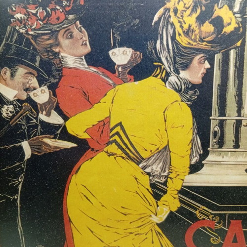 Ρετρό κάδρο με vintage ιταλική αφίσα Caffè Espresso σαν καινούργιο