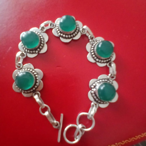 Handmade 925 silver bracelet size up to 21 cm like new