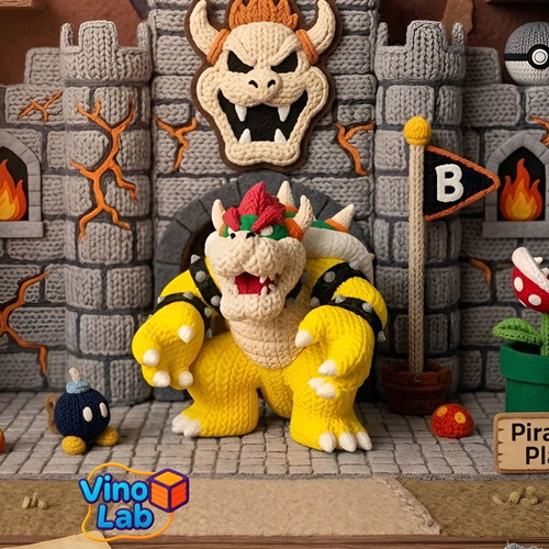 Bowser 3d printed figure new