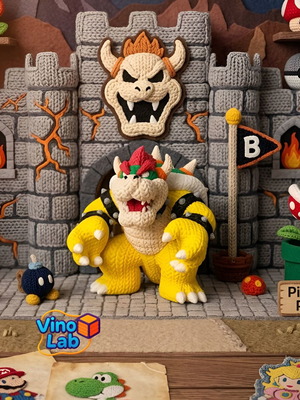 Bowser 3d printed figure new