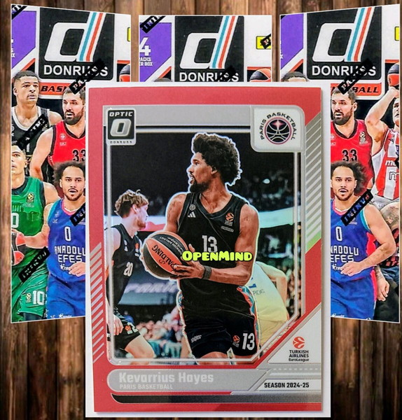 HAYES - RED OPTIC PRIZM /99 - PARIS - DONRUSS EUROLEAGUE 2024-25