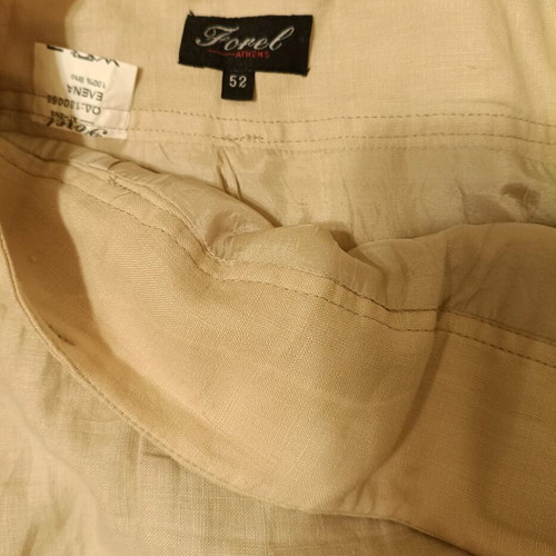 Vintage Midi Skirt Forel like new, beige with linen and lace