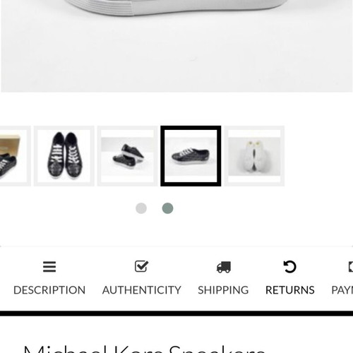 Michael Kors Trainers Logo athletic shoes new, size 36, multicolor