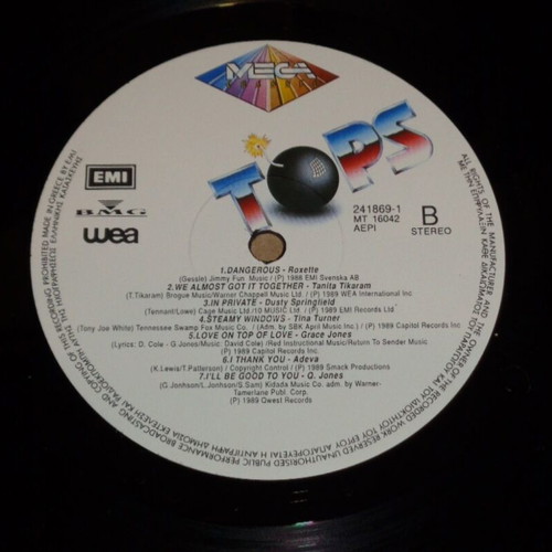 Mega Tops Various Hits double vinyl record like new, pop