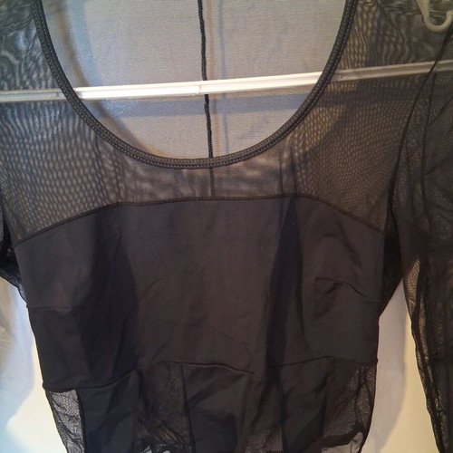 Black see-through top like new, size S, black