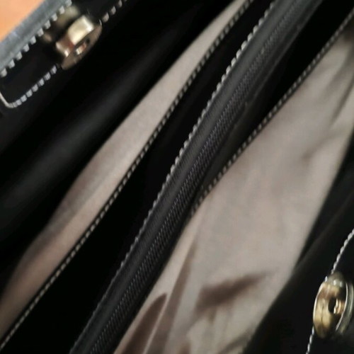 Elizabeth George shoulder bag with colorful butterfly print