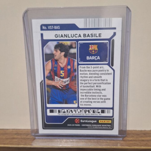 Gianluca Basile Panini Contenders EuroLeague 2025-26 Veteran Ticket Auto 2/5 like new Barcelona