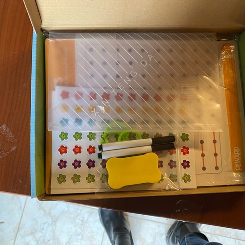 Activity book with geometric shapes new, reusable