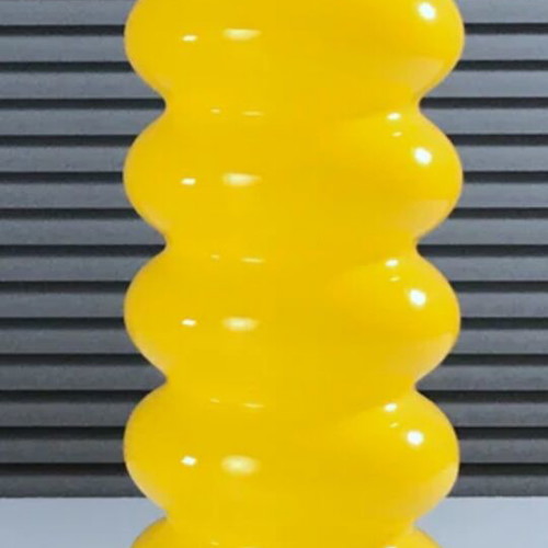 IKEA Solstrale Bubble Hooper yellow vase limited edition like new