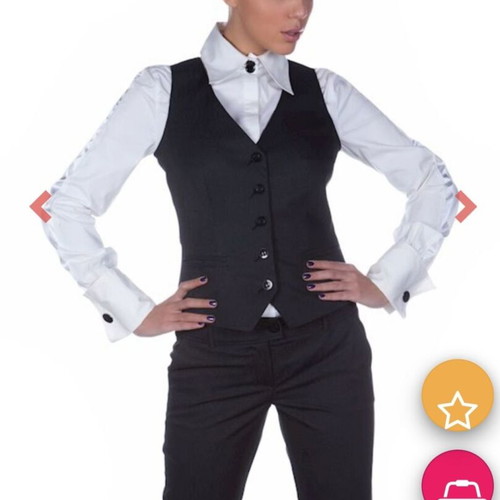 Elegant black vest by Efrea