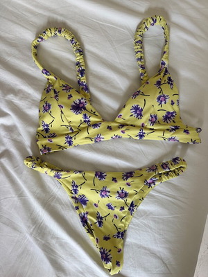 Bikini set, yellow and purple, size S