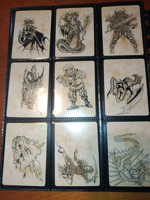Magic the Gathering Baldur's Gate 2022 full art series like new, 81 cards