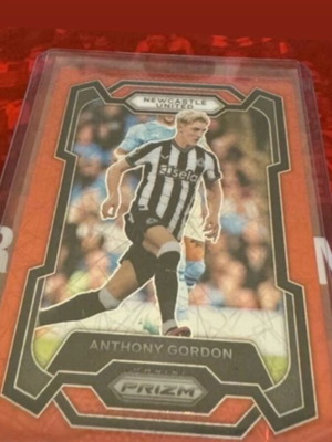 Panini Prizm Premier League Anthony Gordon Orange Prizm card 2023-24 like new