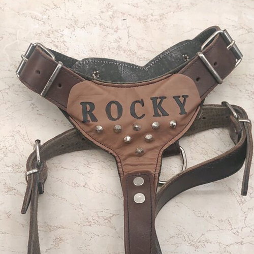 Dog harness 100% handmade and leather like new
