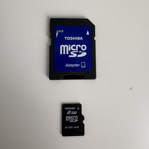 Toshiba SD card adapter with 2GB Micro SD card