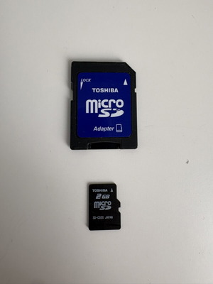 Toshiba SD card adapter with 2GB Micro SD card