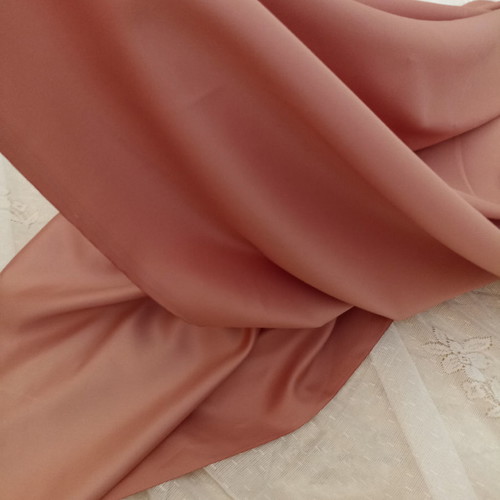 Satin fabrics from Italy new, muted salmon color