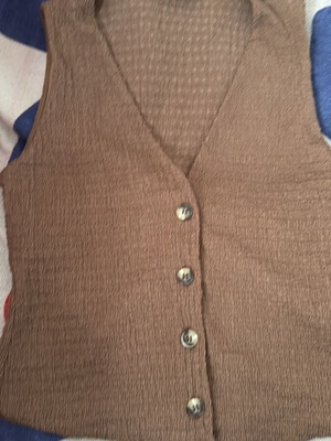 Zara brown sleeveless top, size S