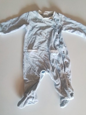 Velour baby romper used 2-4 months winter